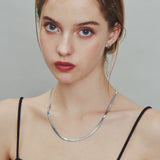 ciite' シーテ ネックレス 【 金属アレルギー対応 】 4mm スネークチェーンネックレス サージカルステンレス