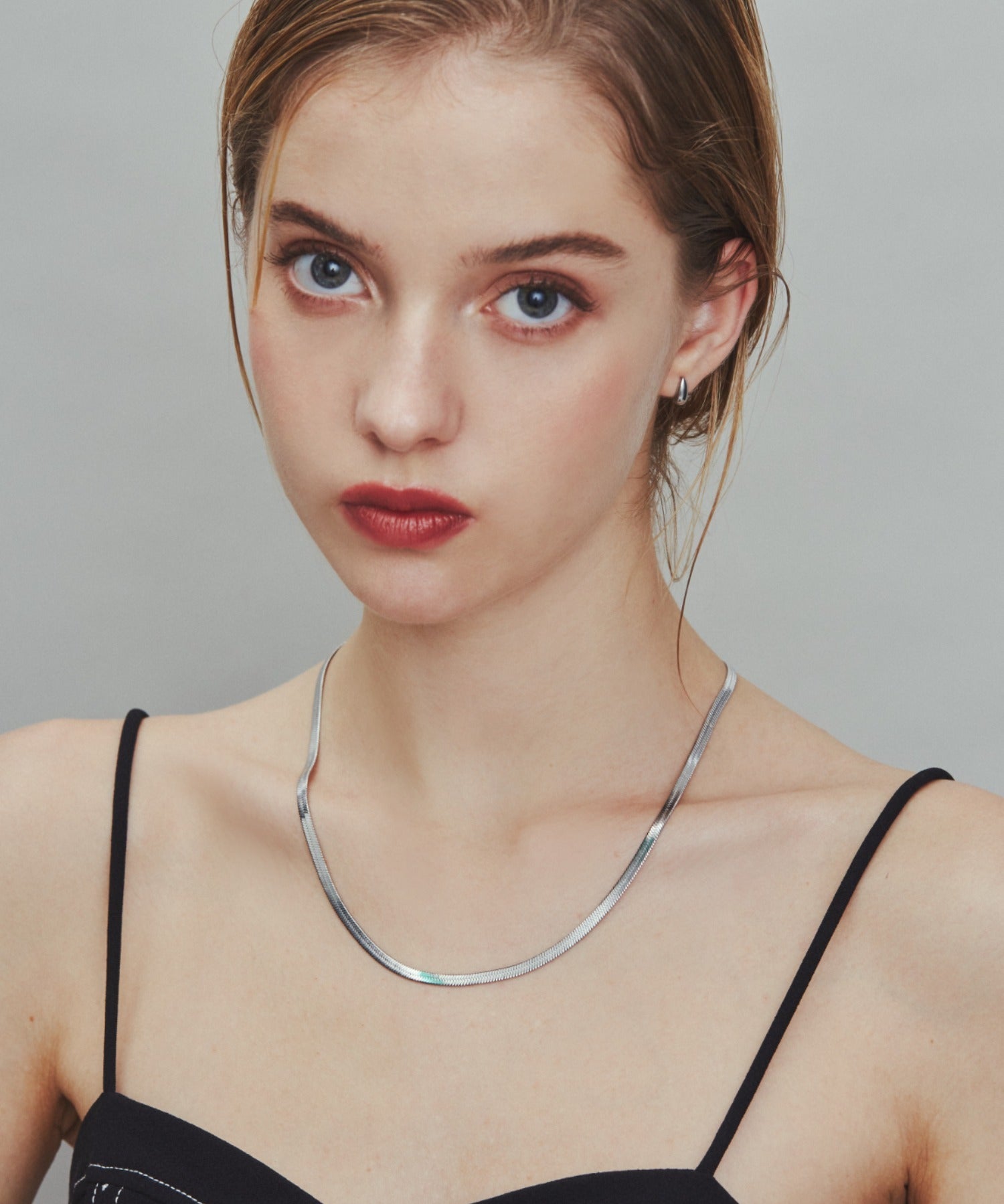 ciite' シーテ ネックレス 【 金属アレルギー対応 】 4mm スネークチェーンネックレス サージカルステンレス