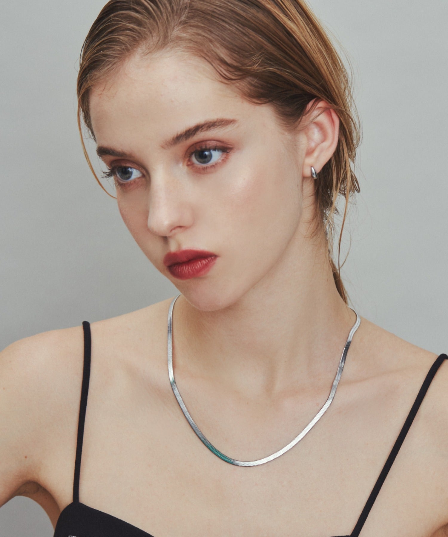 ciite' シーテ ネックレス 【 金属アレルギー対応 】 4mm スネークチェーンネックレス サージカルステンレス