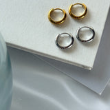 ciite' シーテ ピアス（両耳用） 【 金属アレルギー対応 】 4サイズ展開 シンプルフープピアス サージカルステンレス（両耳用）