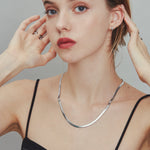 ciite' シーテ ネックレス 【 金属アレルギー対応 】 4mm スネークチェーンネックレス サージカルステンレス