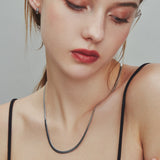 ciite' シーテ ネックレス 【 金属アレルギー対応 】 4mm スネークチェーンネックレス サージカルステンレス