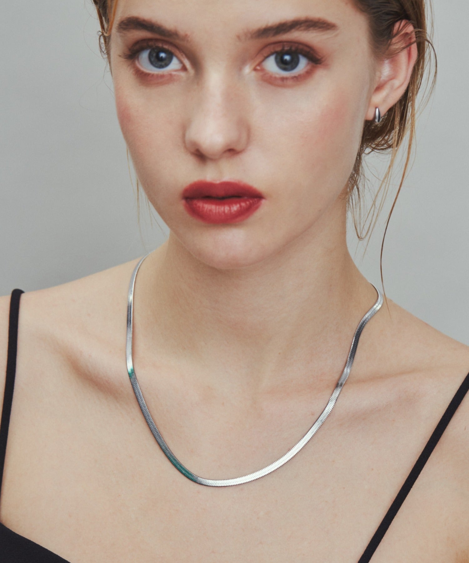 ciite' シーテ ネックレス 【 金属アレルギー対応 】 4mm スネークチェーンネックレス サージカルステンレス