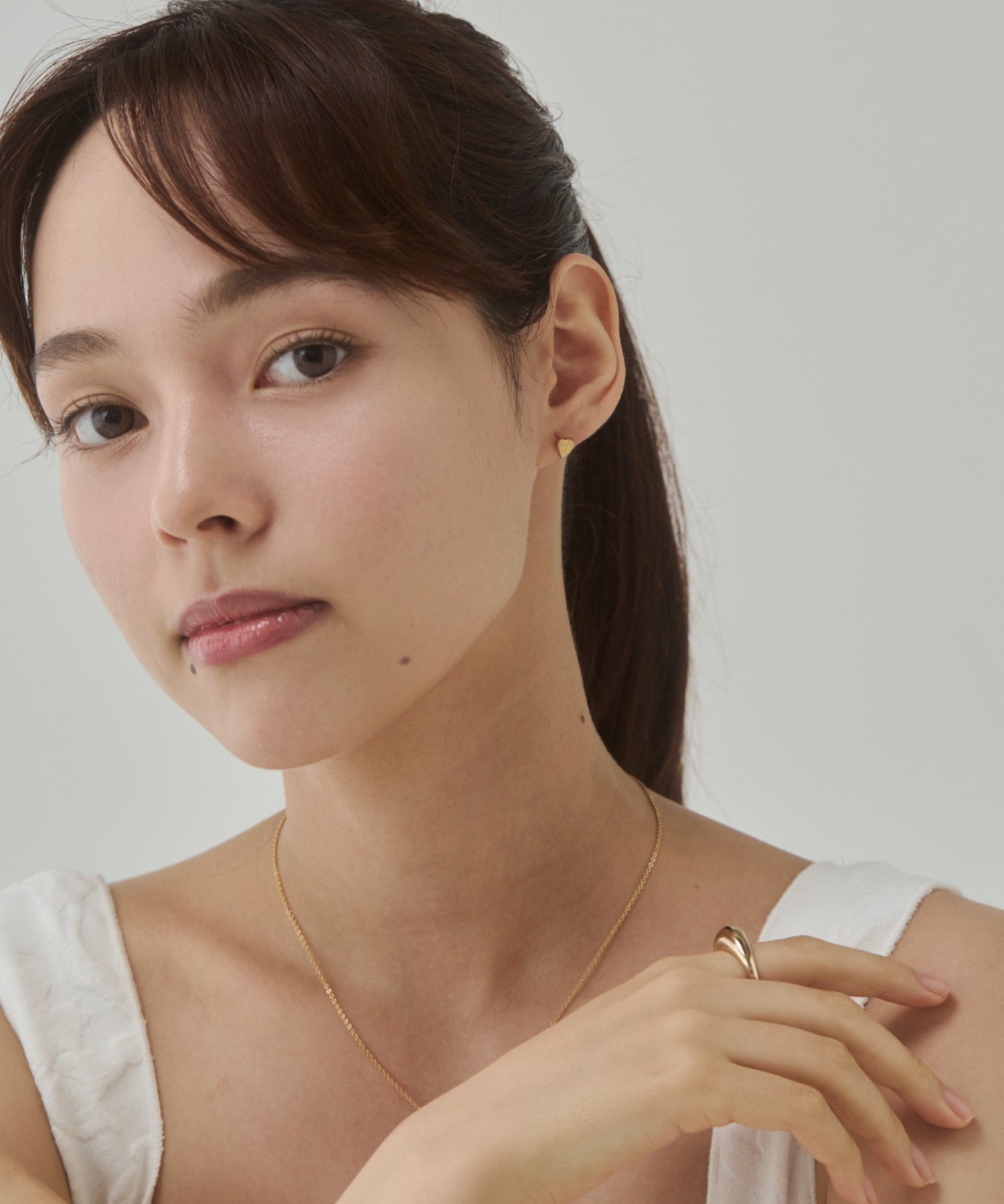 ciite' シーテ ピアス（両耳用） 【 金属アレルギー対応 】グリッターハートピアス サージカルステンレス（両耳用）