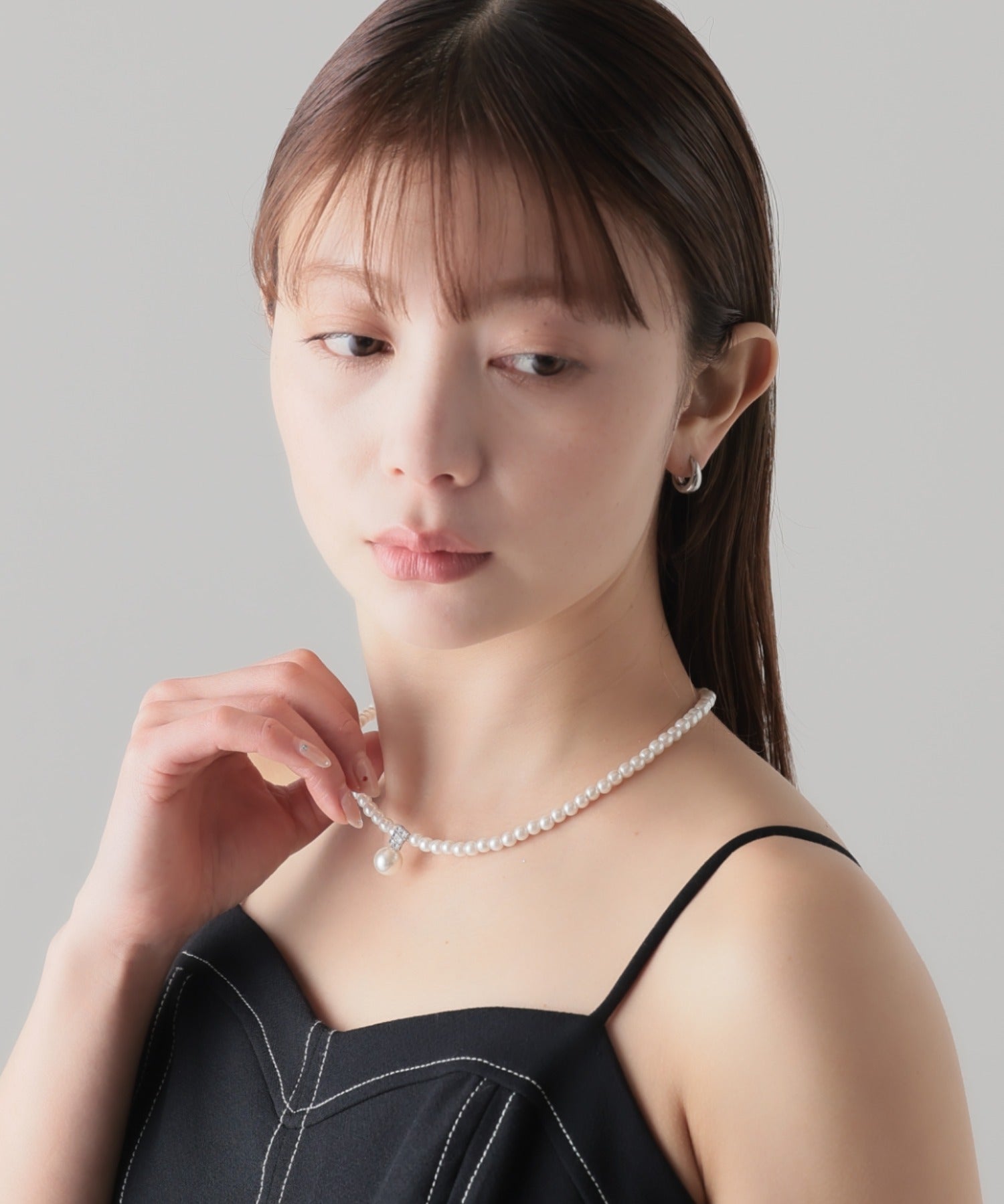 ciite' シーテ ネックレス パールビジュー ネックレス