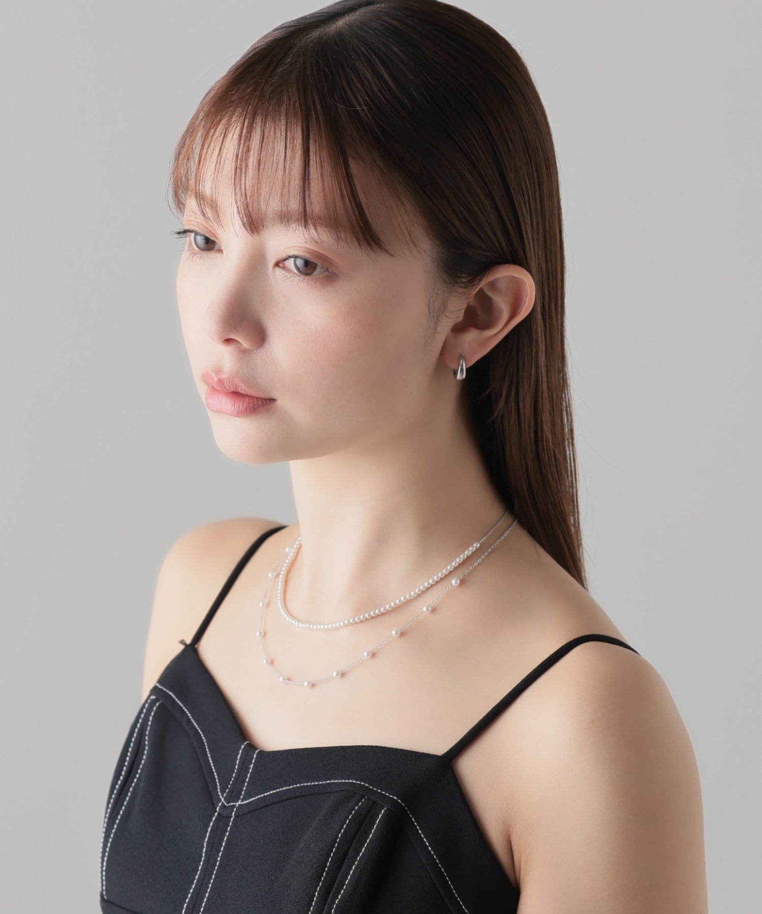 ciite' シーテ ネックレス 2連デザインパールネックレス