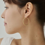 ciite' シーテ ピアス（両耳用） 【 金属アレルギー対応 】ツイストフープピアス サージカルステンレス（両耳用）