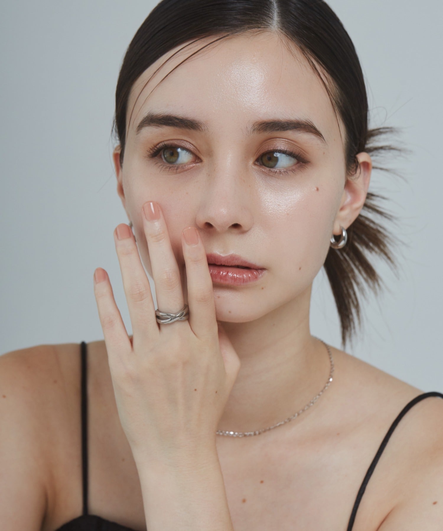 ciite' シーテ リング 【 金属アレルギー対応 】 クロスリング サージカルステンレス