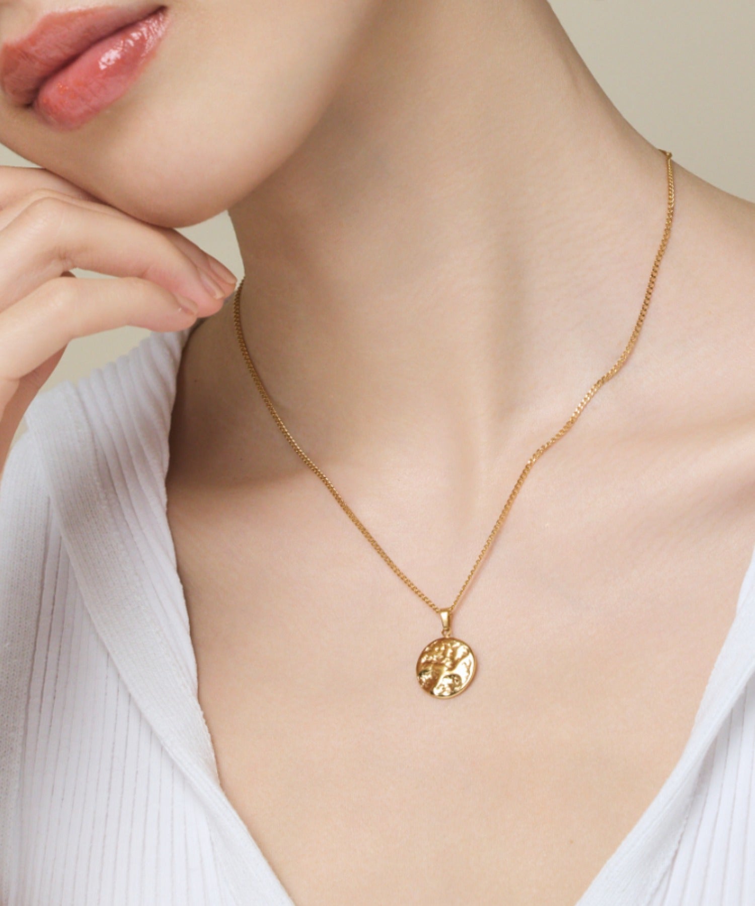 ciite' シーテ ネックレス 【 金属アレルギー対応 】 コインネックレス サージカルステンレス