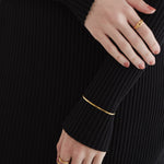 ciite' シーテ ブレスレット 【 金属アレルギー対応 】 2mm シンプルスネークチェーンブレスレット サージカルステンレス