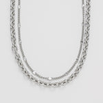 ciite' シーテ ネックレス 【 金属アレルギー対応 】 2連チェーンネックレス サージカルステンレス