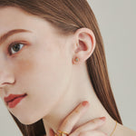 ciite' シーテ ピアス（両耳用） 【 金属アレルギー対応 】 シンプルビジューピアス サージカルステンレス (両耳用)