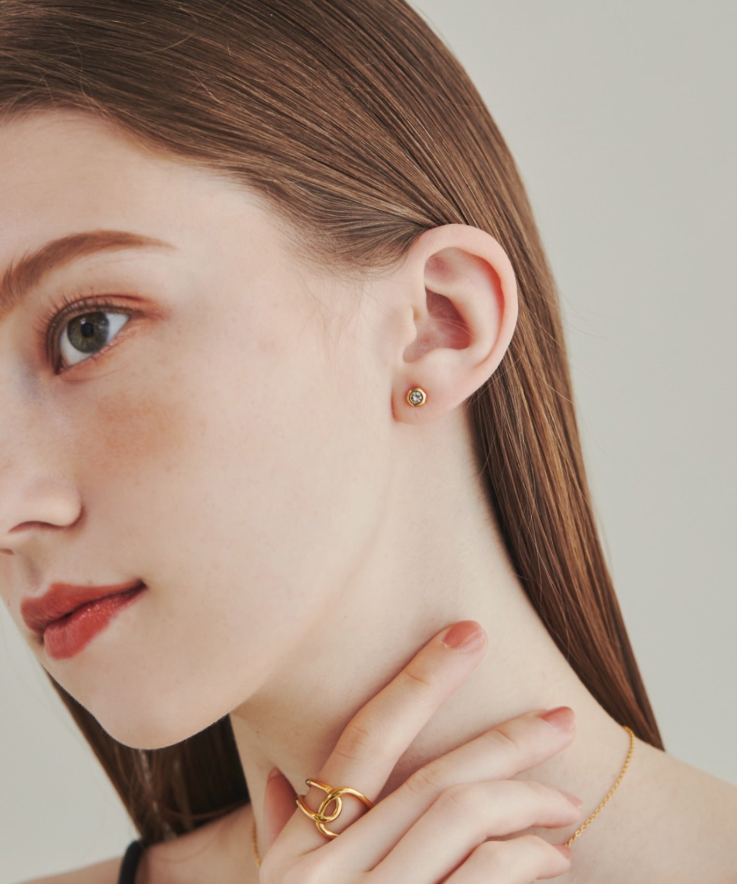 ciite' シーテ ピアス（両耳用） 【 金属アレルギー対応 】 シンプルビジューピアス サージカルステンレス (両耳用)