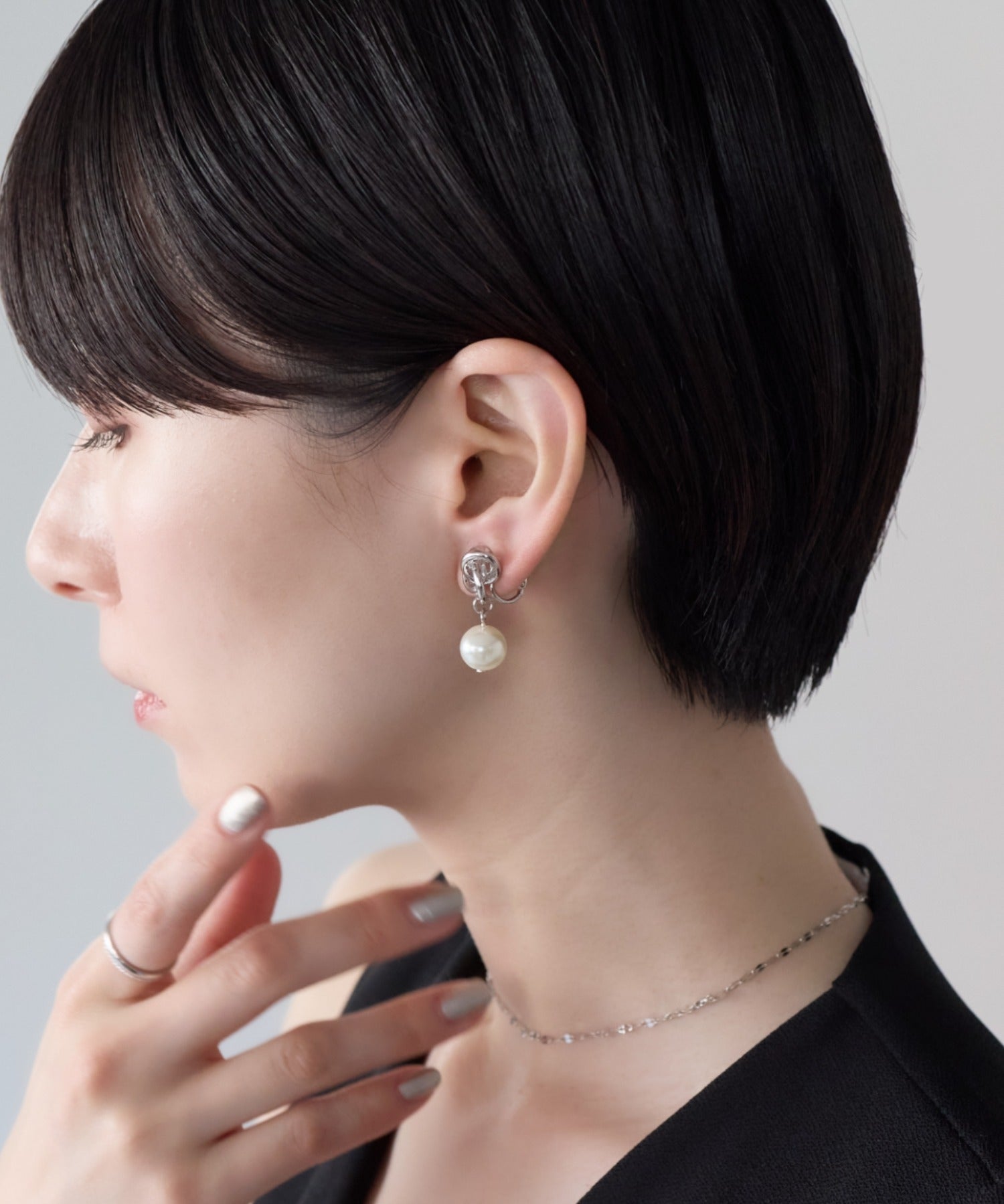 ciite' シーテ イヤリング シリコン付 デザインパール イヤリング