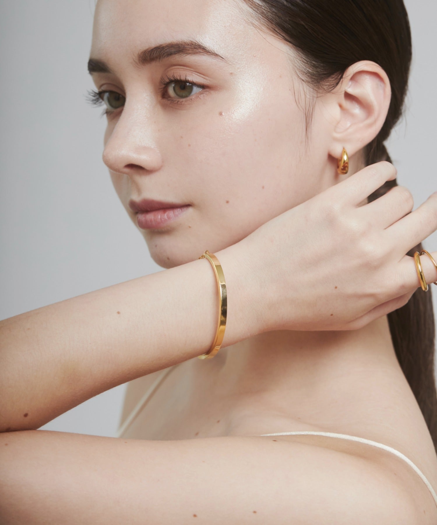 ciite' シーテ ブレスレット 【 金属アレルギー対応 】 ハートビジュー シンプルブレスレット / バングル サージカルステンレス