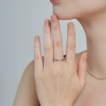 ciite' シーテ リング 【 金属アレルギー対応 】 シンプルビジューリング サージカルステンレス