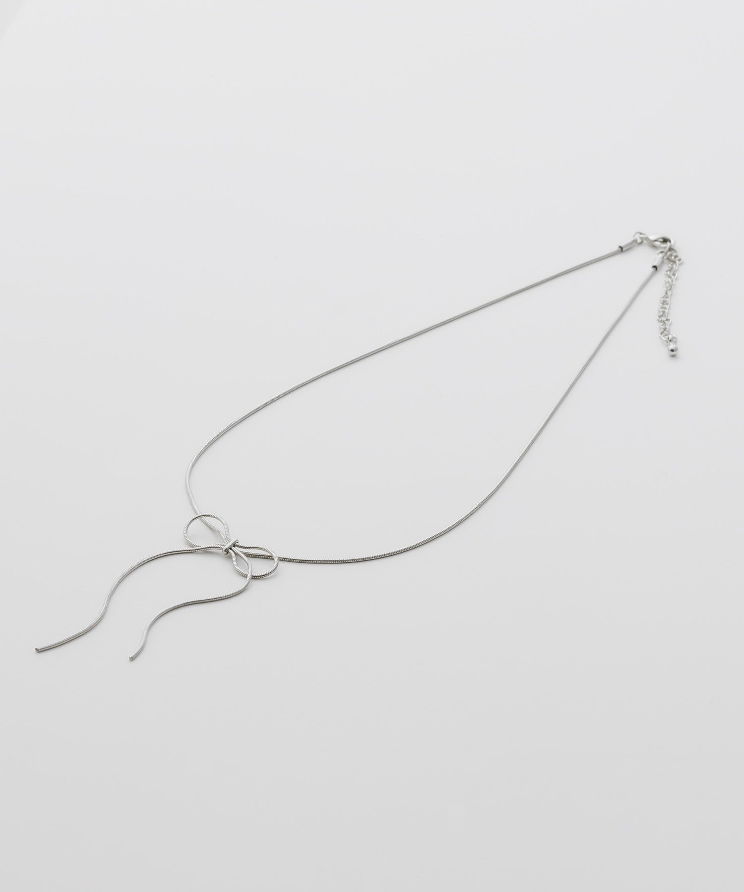 ciite' シーテ ネックレス 【 金属アレルギー対応 】 simple ribbon necklace / シンプル リボン ネックレス サージカルステンレス