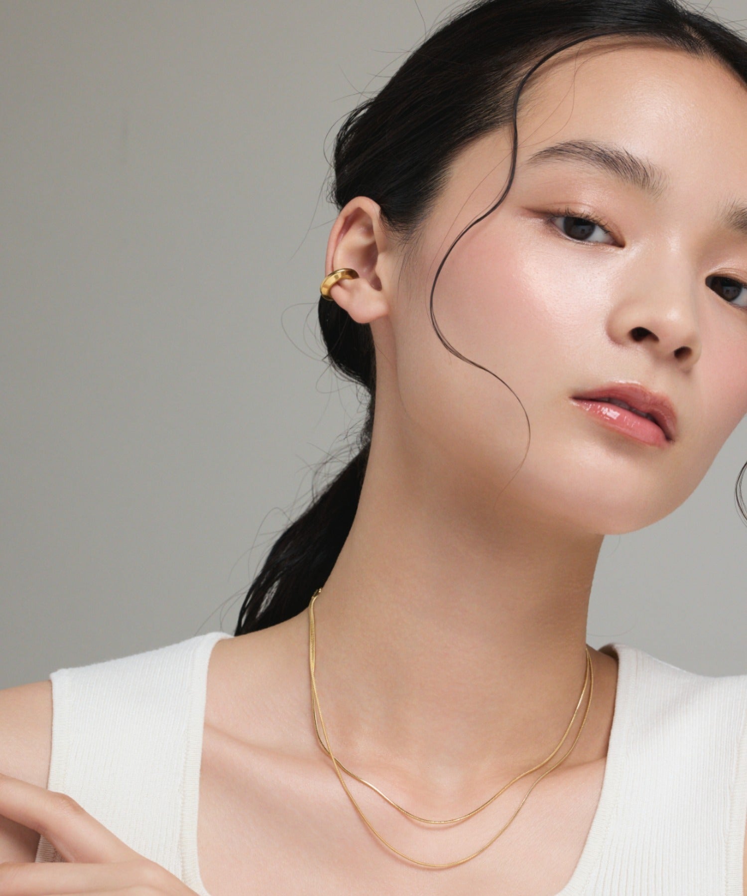 ciite' シーテ イヤーカフ 【 金属アレルギー対応 】 サークルイヤーカフ サージカルステンレス