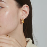 ciite' シーテ ピアス（両耳用） 【 金属アレルギー対応 】 モチーフフープピアス サージカルステンレス (両耳用)