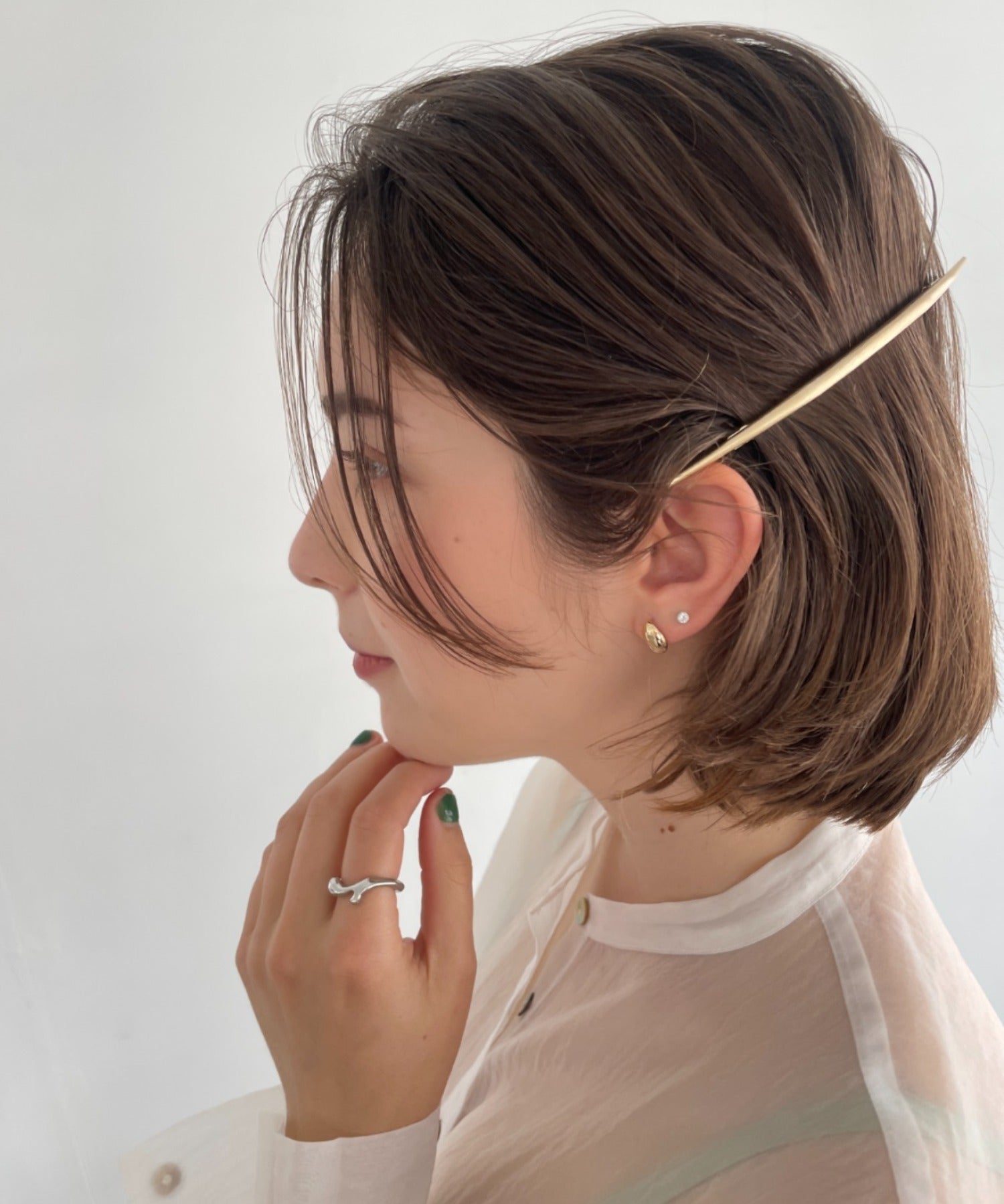 ciite' シーテ バレッタ/ヘアクリップ ワイドムーンバレッタ