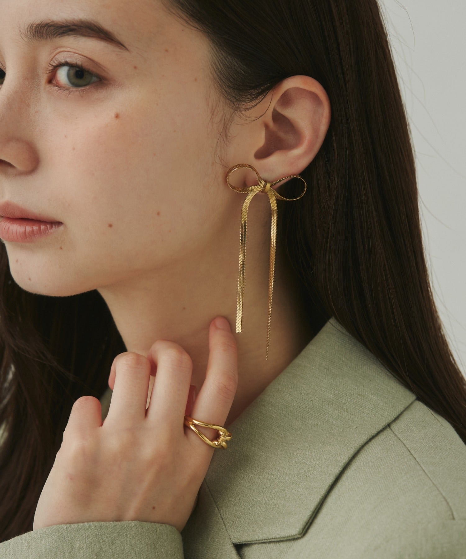 ciite' シーテ ピアス（両耳用） 【 金属アレルギー対応 】リボンピアス サージカルステンレス (両耳用)