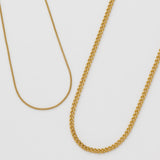 ciite' シーテ ネックレス 【 金属アレルギー対応 】 チェーンネックレス 2セット サージカルステンレス （38～43cm, 40～45cm）