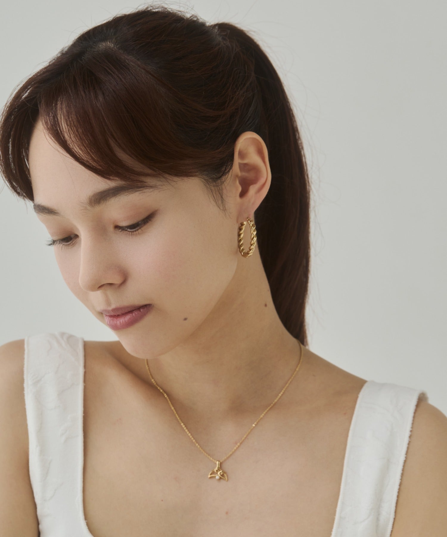 ciite' シーテ ピアス（両耳用） 【 金属アレルギー対応 】ツイストフープピアス サージカルステンレス（両耳用）