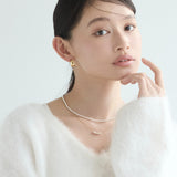 ciite' シーテ ネックレス 【 金属アレルギー対応 】 シンプルパールネックレス サージカルステンレス