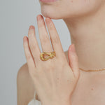 ciite' シーテ リング 【 金属アレルギー対応 】 ノットニュアンス リング サージカルステンレス