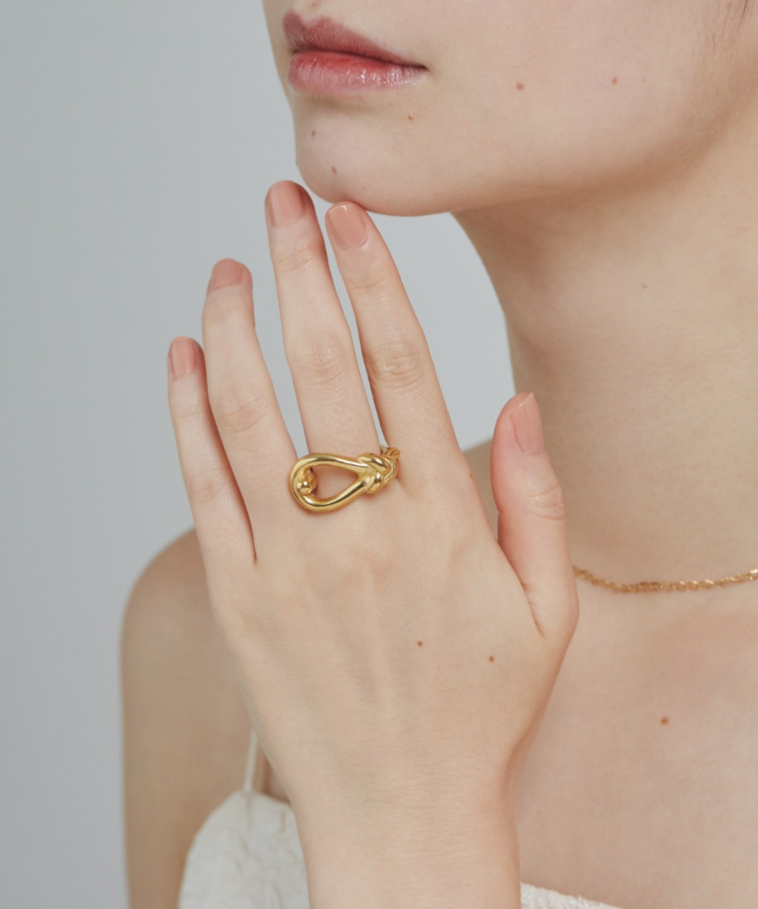 ciite' シーテ リング 【 金属アレルギー対応 】 ノットニュアンス リング サージカルステンレス