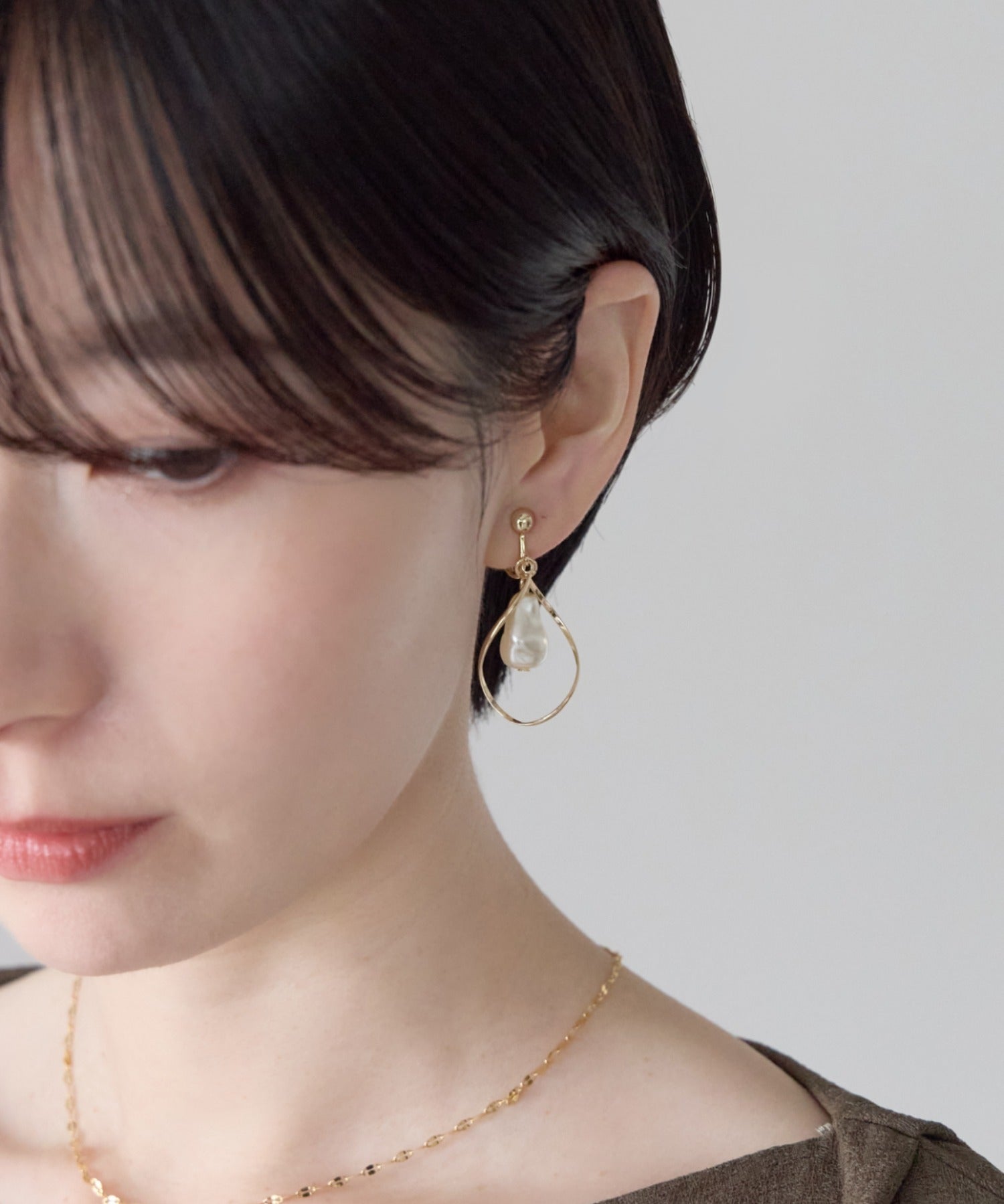 ciite' シーテ イヤリング シリコン付 デザインパール イヤリング