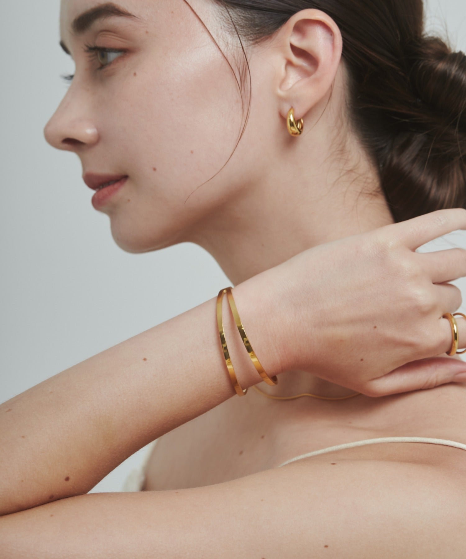 ciite' シーテ ブレスレット 【 金属アレルギー対応 】 2ラインバングル / ブレスレット サージカルステンレス