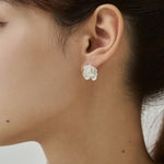 ciite' シーテ ピアス（両耳用） 【 金属アレルギー対応 】 フラワーモチーフピアス サージカルステンレス（両耳用）