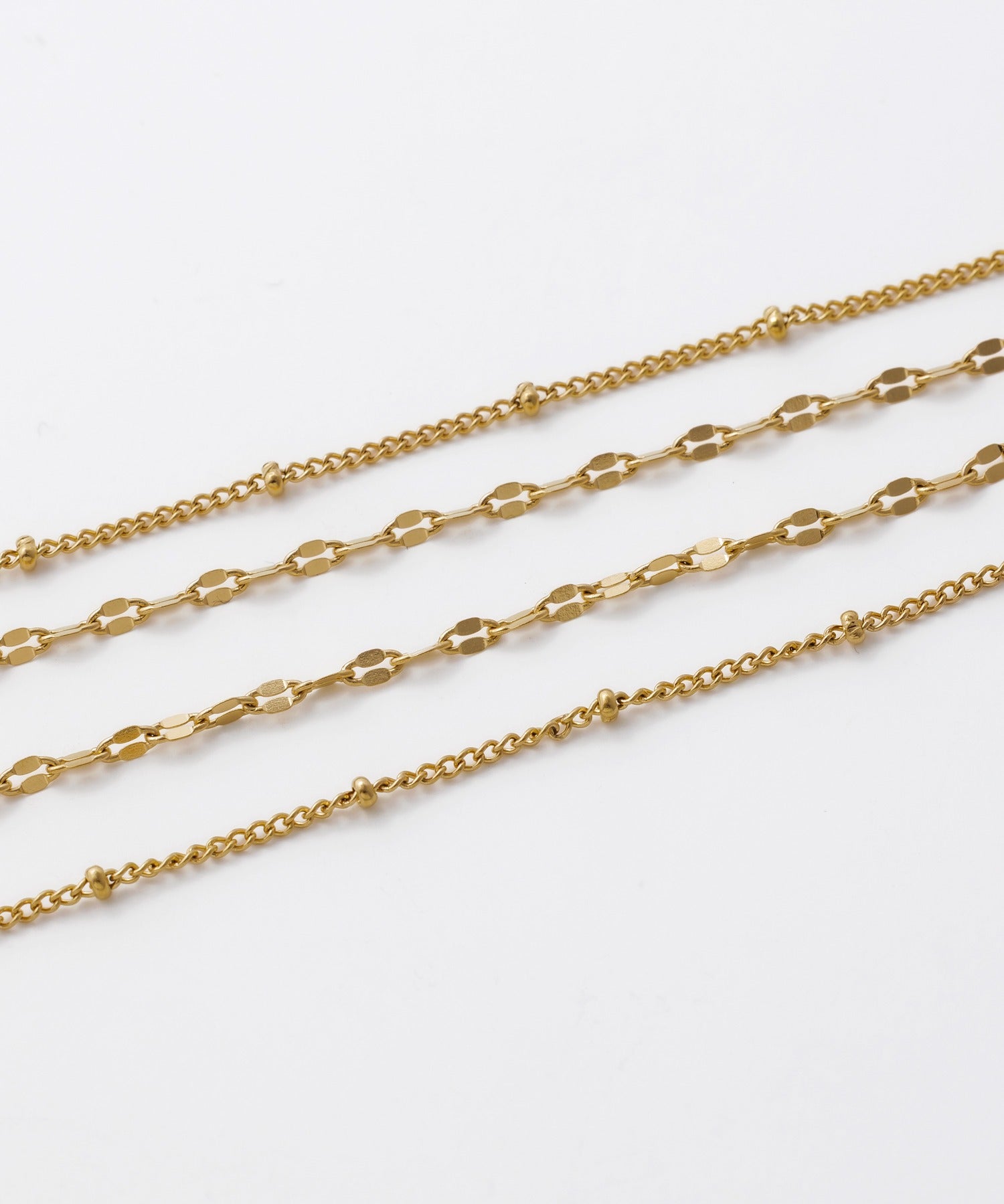 ciite' シーテ ネックレス 【 金属アレルギー対応 】 2連チェーンネックレス サージカルステンレス