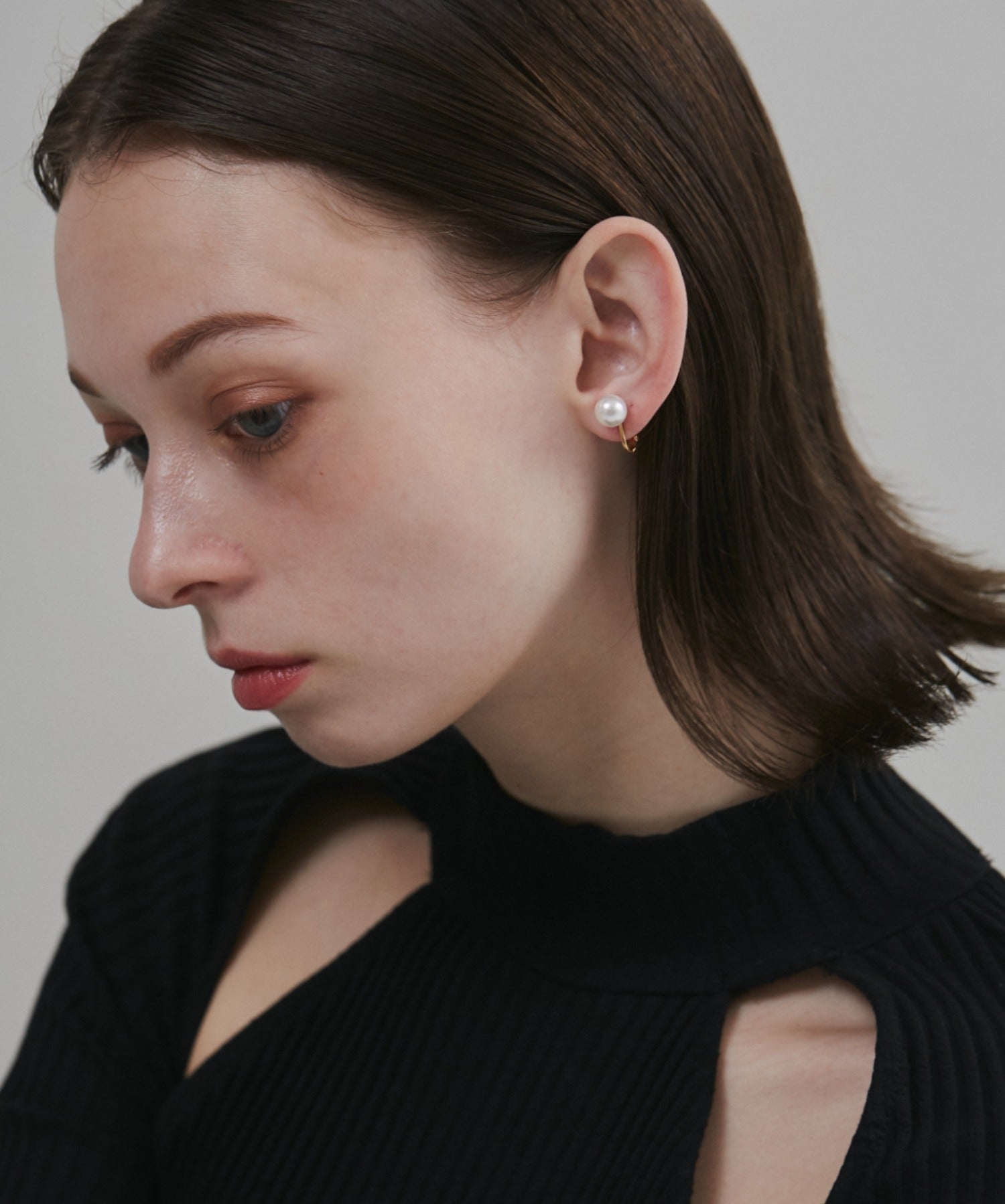 ciite' シーテ イヤリング 【 金属アレルギー対応 】 シンプルパールイヤリング サージカルステンレス (両耳用)