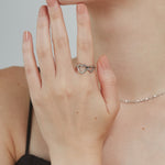 ciite' シーテ リング 【 金属アレルギー対応 】 ダブルハートリング サージカルステンレス