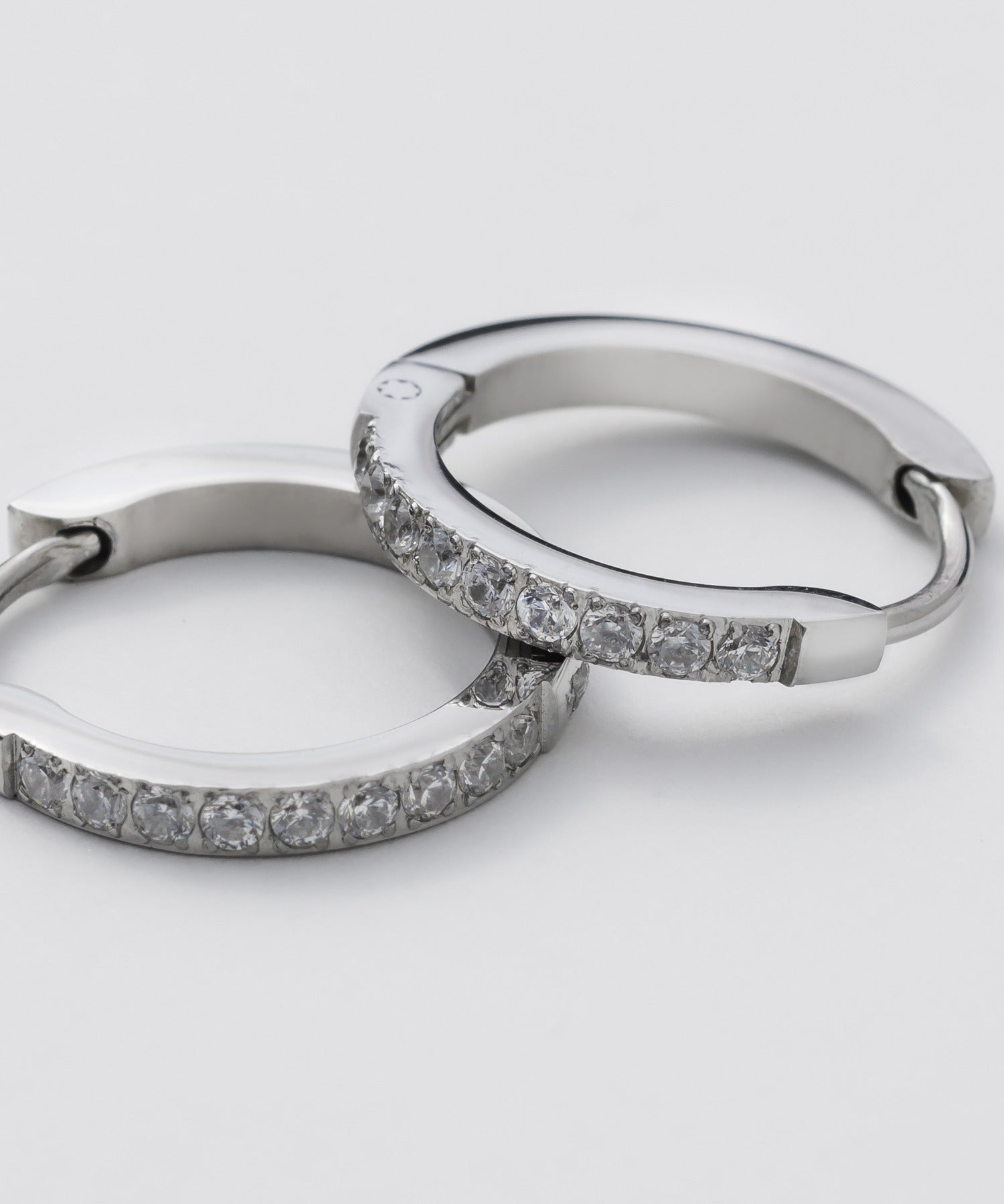 ciite' シーテ ピアス（両耳用） 【 金属アレルギー対応 】 ビジューフープピアス サージカルステンレス (両耳用)