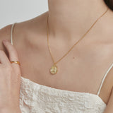 ciite' シーテ ネックレス 【 金属アレルギー対応 】 ビジューコインネックレス サージカルステンレス