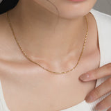 ciite' シーテ ネックレス 【 金属アレルギー対応 】 ツイストチェーンネックレス サージカルステンレス