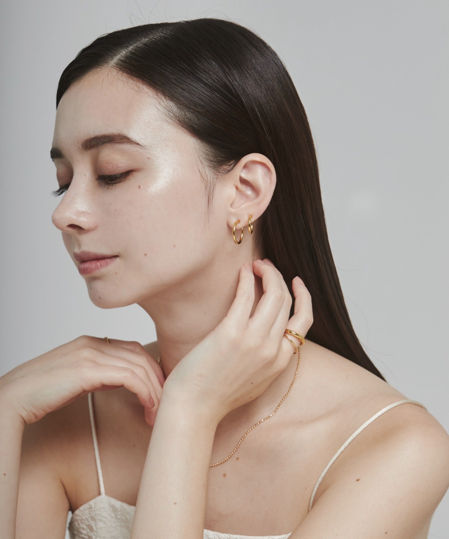 ciite' シーテ ピアス（両耳用） 【 金属アレルギー対応 】 シンプルフープイヤリング 3ペアセット サージカルステンレス (両耳用)