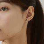 ciite' シーテ ピアス（両耳用） 【 金属アレルギー対応 】ミニビジューバタフライピアス サージカルステンレス（両耳用）