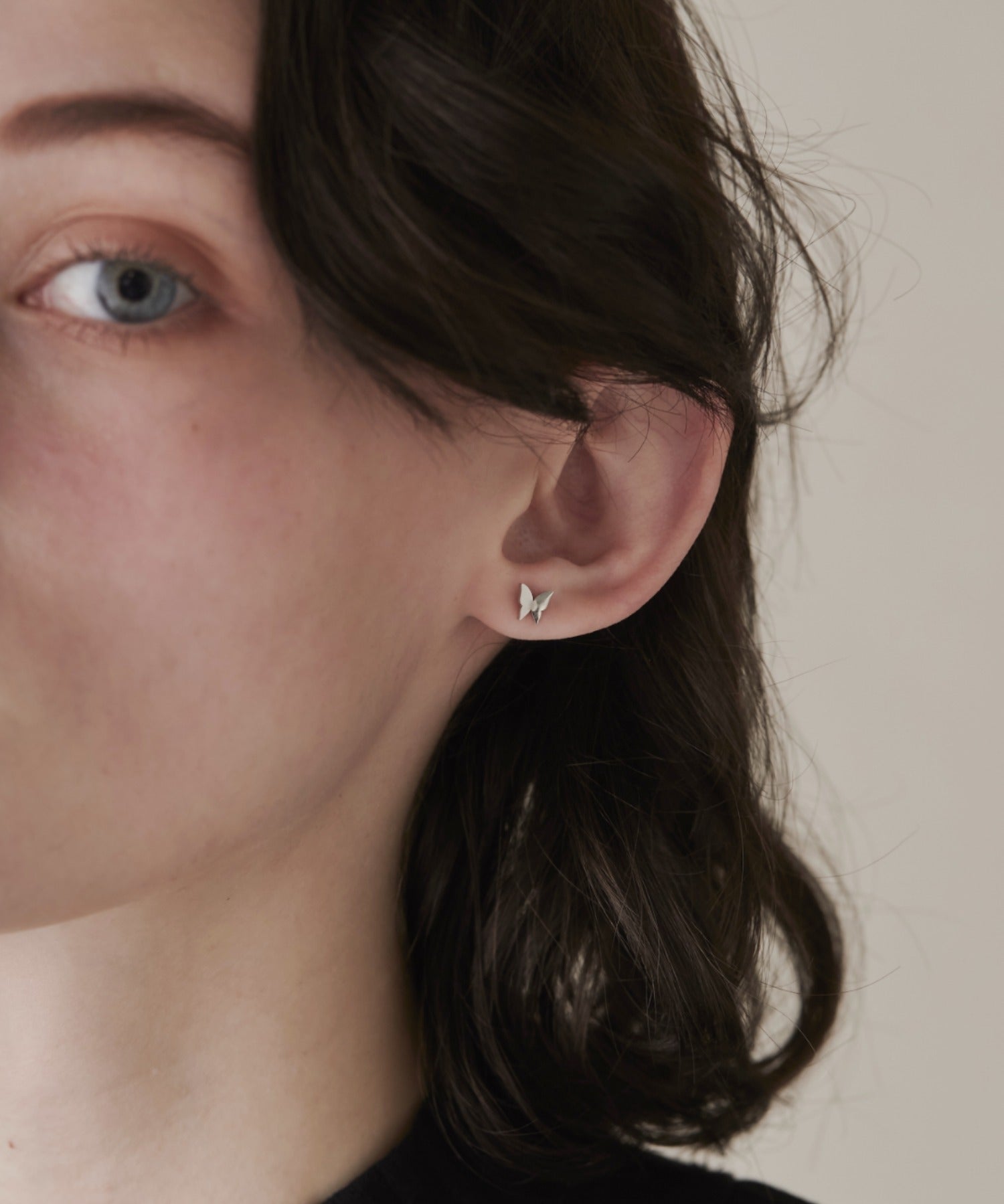 ciite' シーテ ピアス（両耳用） 【 金属アレルギー対応 】 ミニバタフライモチーフピアス サージカルステンレス (両耳用)