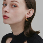 ciite' シーテ イヤリング 【 金属アレルギー対応 】 デザインフープイヤリング サージカルステンレス (両耳用)