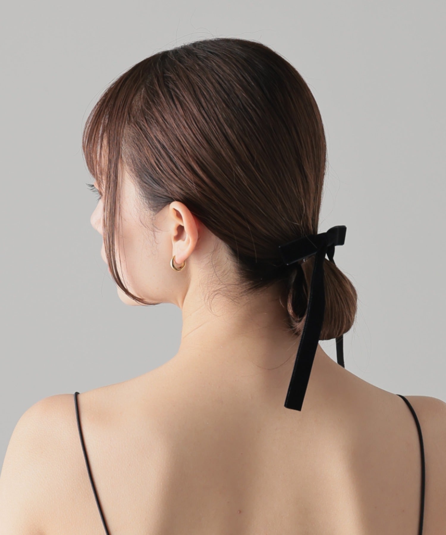 ciite' シーテ ヘアピン ベルベット調 リボンヘアピン