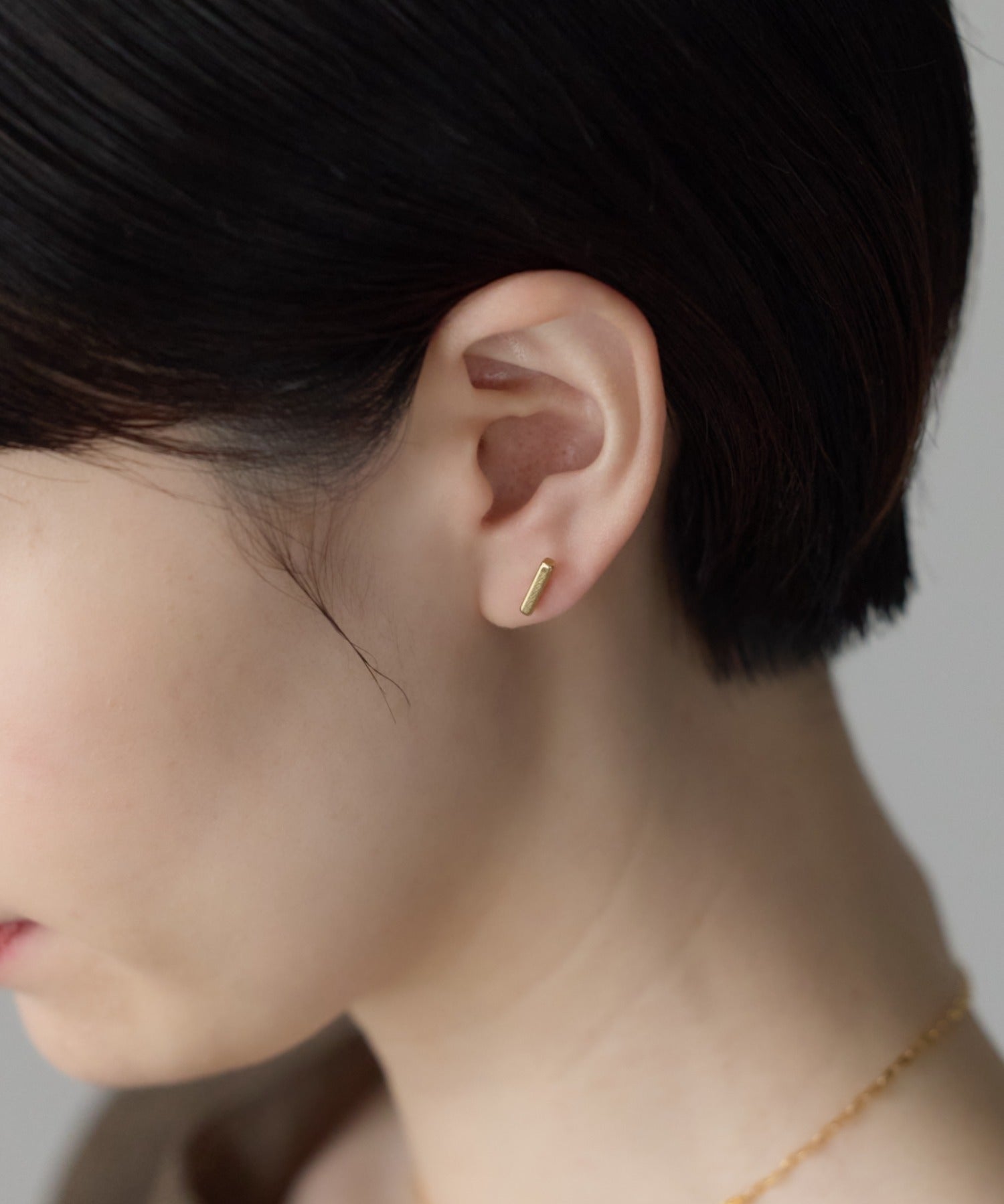 ciite' シーテ ピアス（両耳用） 【金属アレルギー対応】レクタングルバー ピアス
