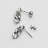 ciite' シーテ ピアス（両耳用） 【 金属アレルギー対応 】 チェーンモチーフピアス サージカルステンレス (両耳用)