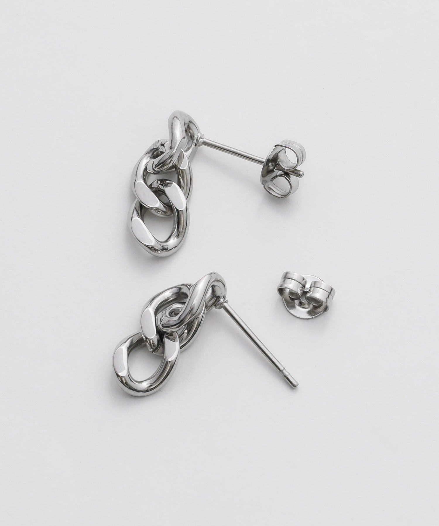 ciite' シーテ ピアス（両耳用） 【 金属アレルギー対応 】 チェーンモチーフピアス サージカルステンレス (両耳用)