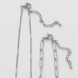ciite' シーテ ネックレス 【 金属アレルギー対応 】 シンプルチェーンネックレス 2セット サージカルステンレス
