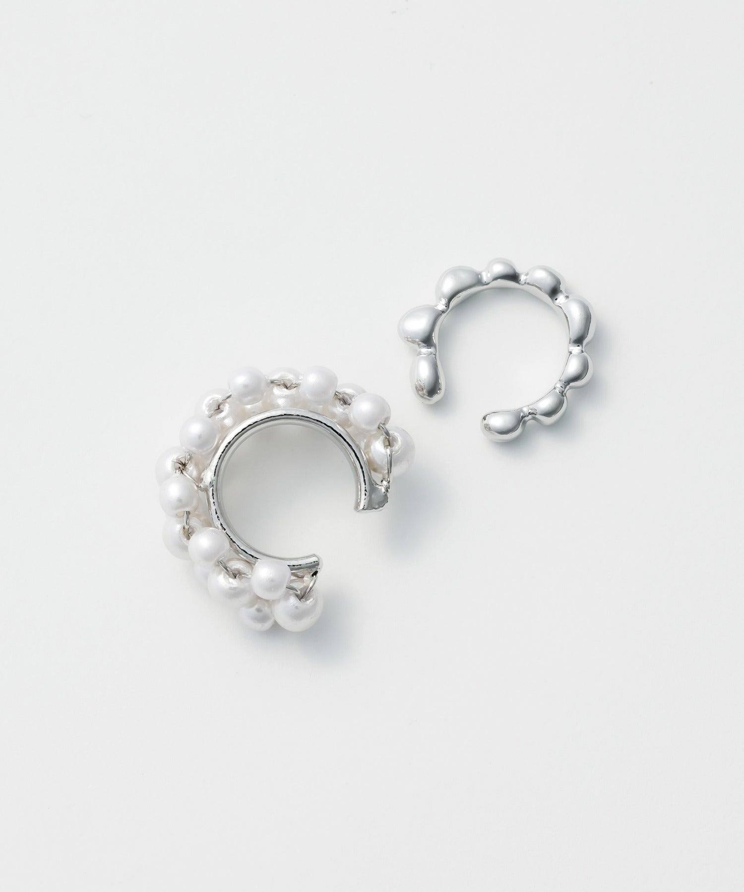 ciite' シーテ イヤーカフ パール&メタル イヤーカフセット