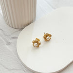 ciite' シーテ ピアス（両耳用） パール フラワーピアス（両耳用）
